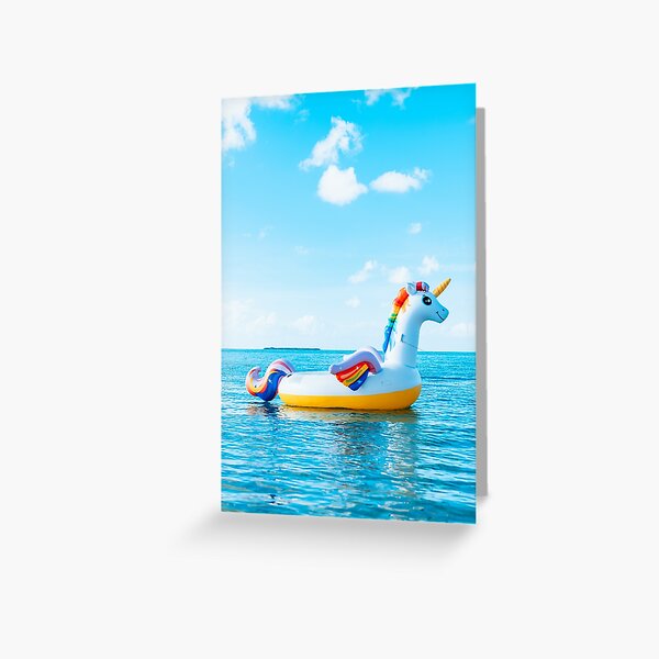 Item preview, Tropical Ocean Summer Unicorn Pool Float designed and sold by newburyboutique.