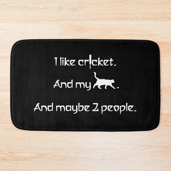 Item preview, I love cricket, my cat and 2 people. designed and sold by 2Girls1Shirt.