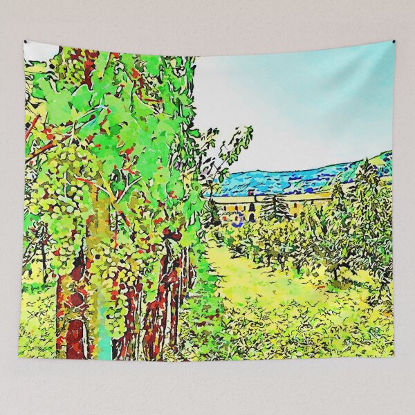 Item preview, Hortus Conclusus: vineyard and orchard with college designed and sold by Giuseppe Cocco.