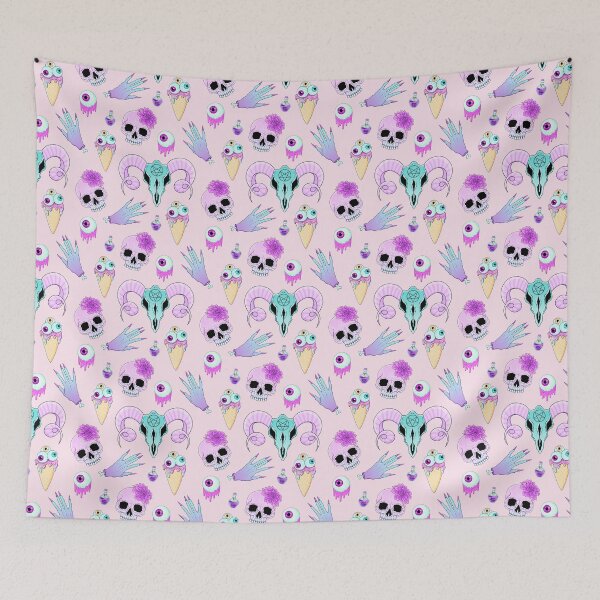 Item preview, Copy of Kawaii Pastel Goth Cute Creepy Occult Pattern designed and sold by cchiaw.