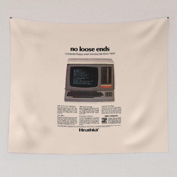 Item preview, COMPUTER TERMINAL ADVERT designed and sold by ThrowbackAds.