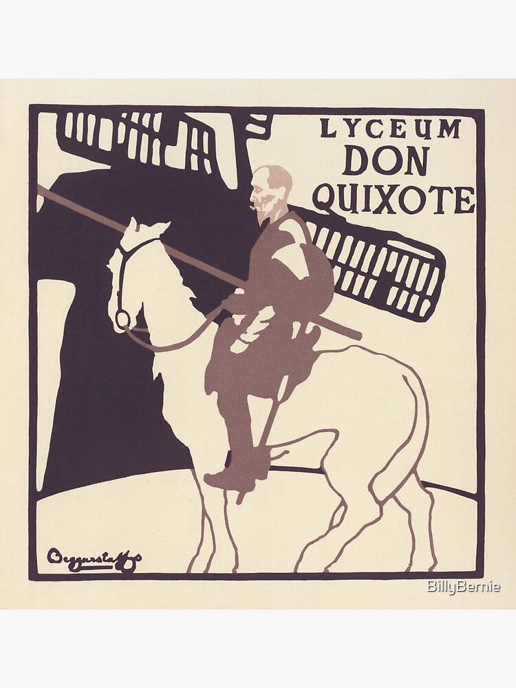 "Vintage Poster advertising the play 'Don Quixote'; at The Lyceum