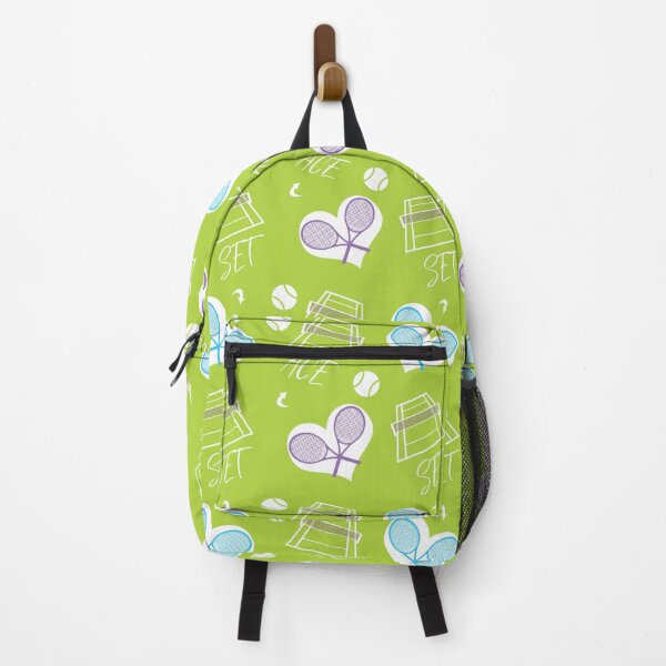 Item preview, Cute tennis pattern on fresh green designed and sold by EvieWoj.