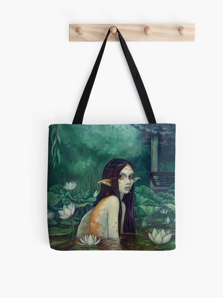 Tote Bag, koi maiden designed and sold by strijkdesign