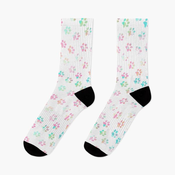 Item preview, Pink and Aqua Swirl Paw Prints V2 designed and sold by FaithAndForest.
