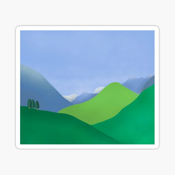 Passionate about Mountains Sticker