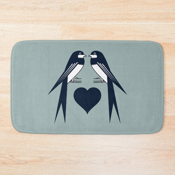 Item preview, Swallow Love Heart Illustration designed and sold by TreacleMustard.
