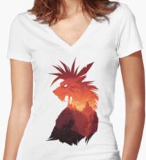 The Canyon's Guardian Women's Fitted V-Neck T-Shirt