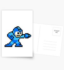8-bit Megaman Postcards