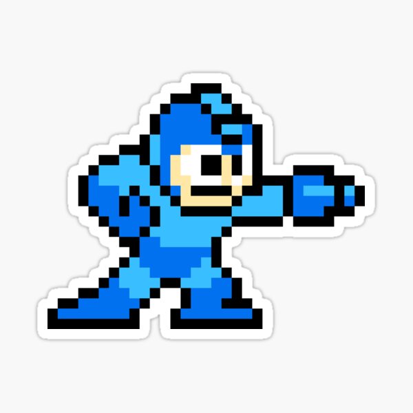 8-bit Megaman Sticker