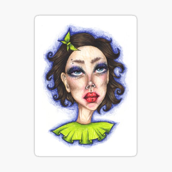 personalized tim burton Sticker