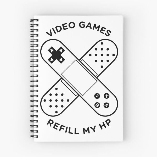 Item preview, Video Games Refill My HP (Black and White) designed and sold by TriforceDad1984.