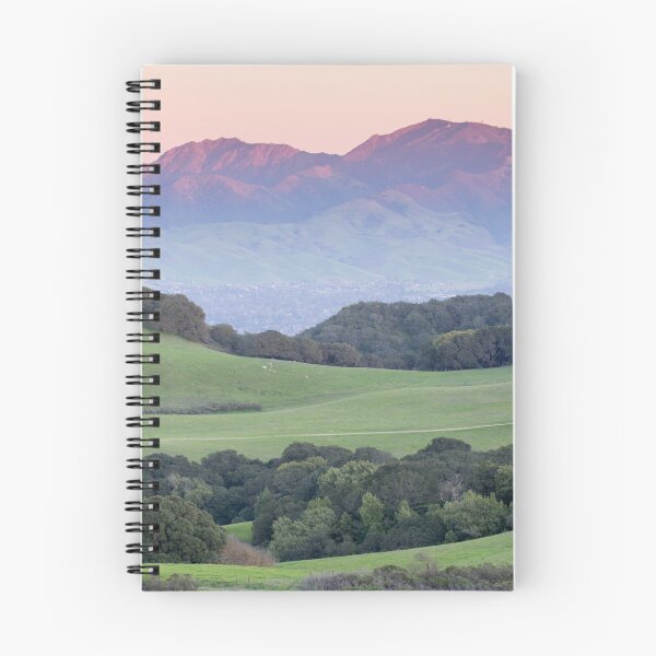 Item preview, Sunset over Mount Diablo and grassy rolling  hills designed and sold by yhelfman.