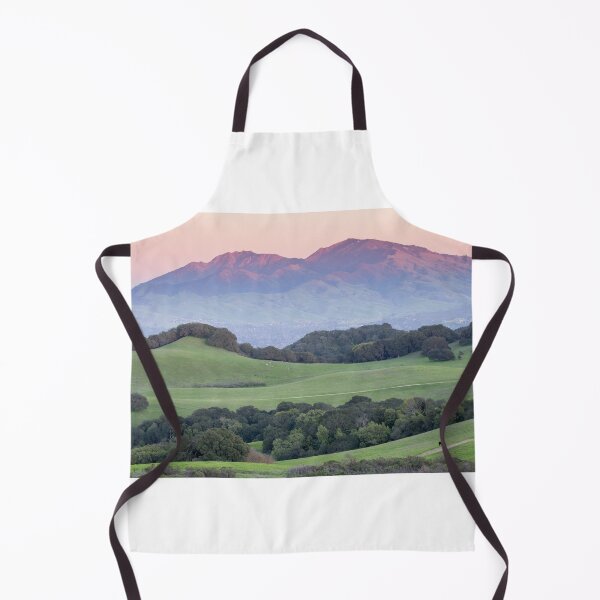 Item preview, Sunset over Mount Diablo and grassy rolling hills designed and sold by yhelfman.