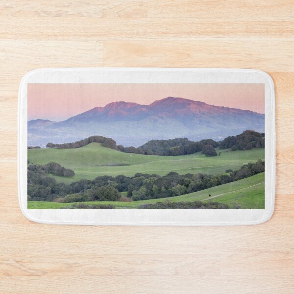 Item preview, Sunset over Mount Diablo and grassy rolling  hills designed and sold by yhelfman.