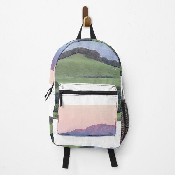 Item preview, Sunset over Mount Diablo and grassy rolling hills designed and sold by yhelfman.
