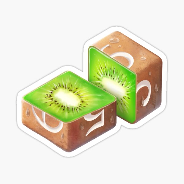 Diced Kiwi Sticker