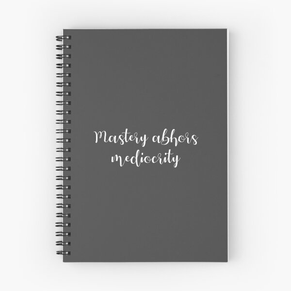 Item preview, Mastery Abhors Mediocrity inspirational three word quote designed and sold by flexycreatives.