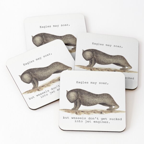 Item preview, Soaring Weasels designed and sold by magnetarball.