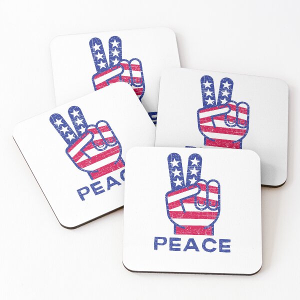 Item preview, Peace Symbol US American Sign Love Anti War Stop Violence designed and sold by Emerg-Apparel.