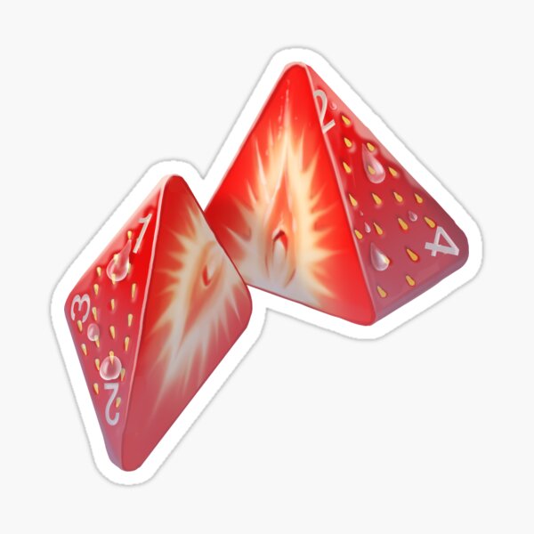 Diced Stawberry Sticker