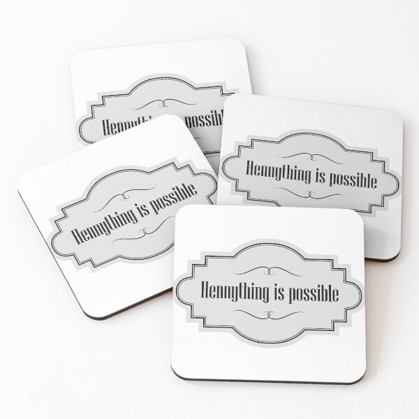 Item preview, Hennything is Possible - Light Grey designed and sold by BoldBadgerStore.