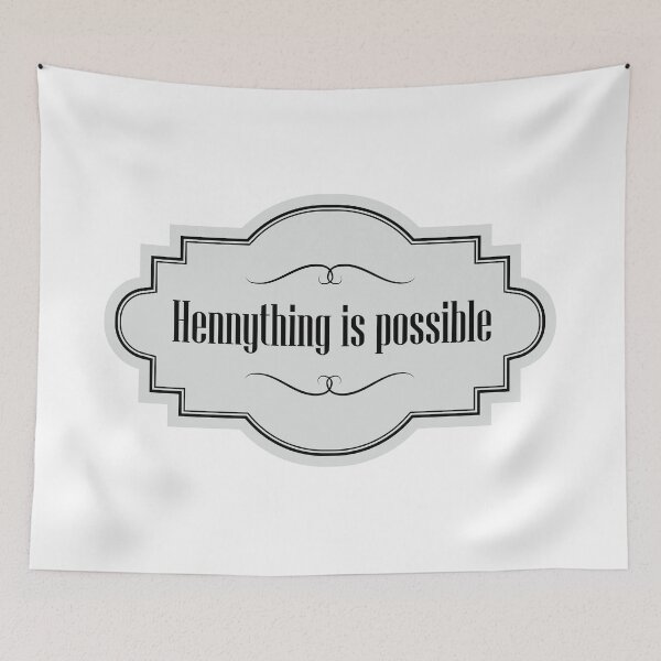 Item preview, Hennything is Possible - Light Grey designed and sold by BoldBadgerStore.