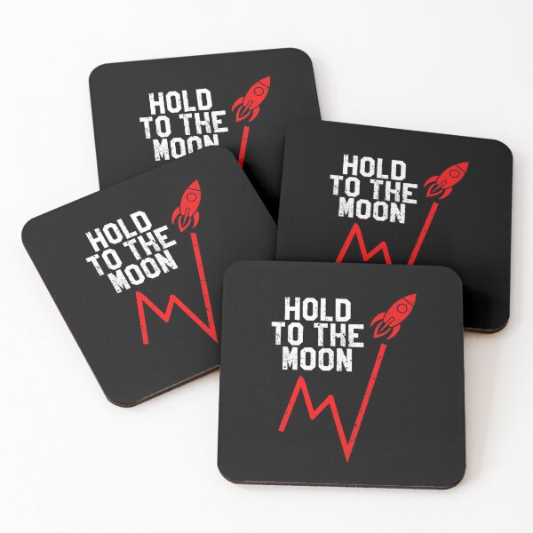 Item preview, Hold To The Moon Stock Market Meme designed and sold by RainbowPandas.