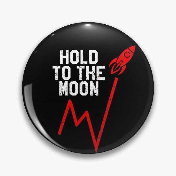 Item preview, Hold To The Moon Stock Market Meme designed and sold by RainbowPandas.