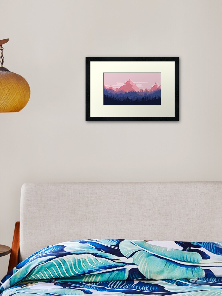 Smokey Mountain Framed Art Print By Cheapmartini Redbubble