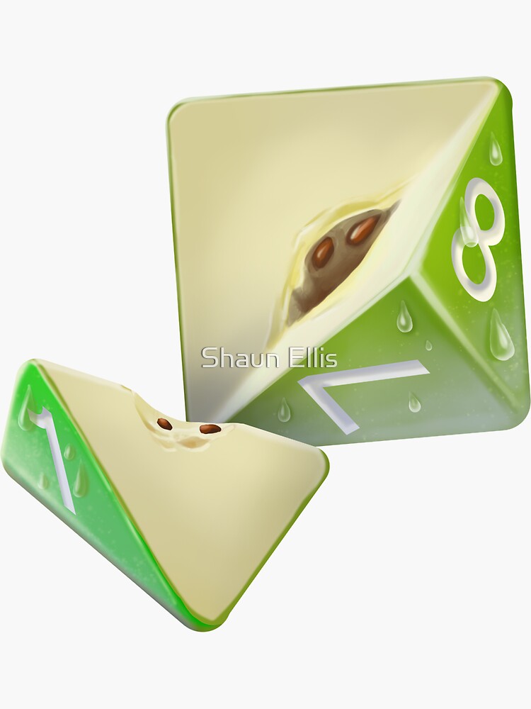 Thumbnail 3 of 3, Sticker, Diced Apple designed and sold by Shmaba.