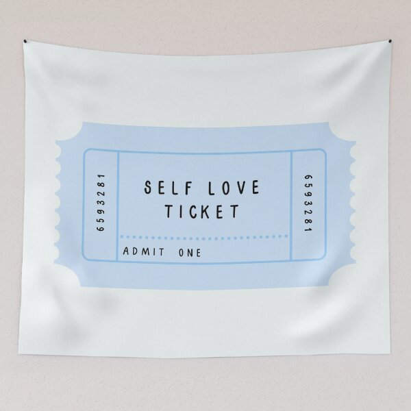 Item preview, Blue Self Love Ticket designed and sold by alwayselle.