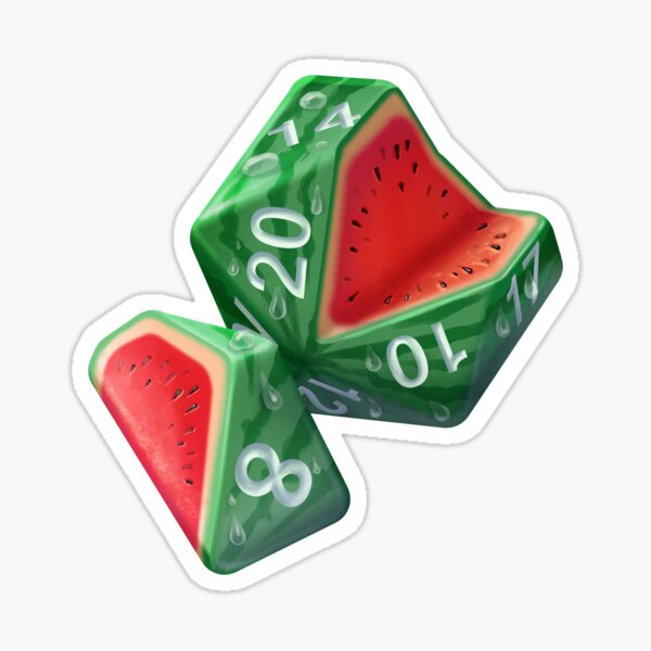 Diced Watermelon Sticker