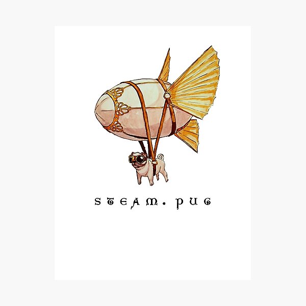 Item preview, Steam Pug designed and sold by whitedesigner.