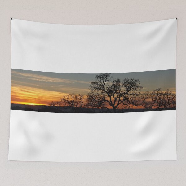 Item preview, Oak Tree Silhouette Panoramic Sunset designed and sold by yhelfman.