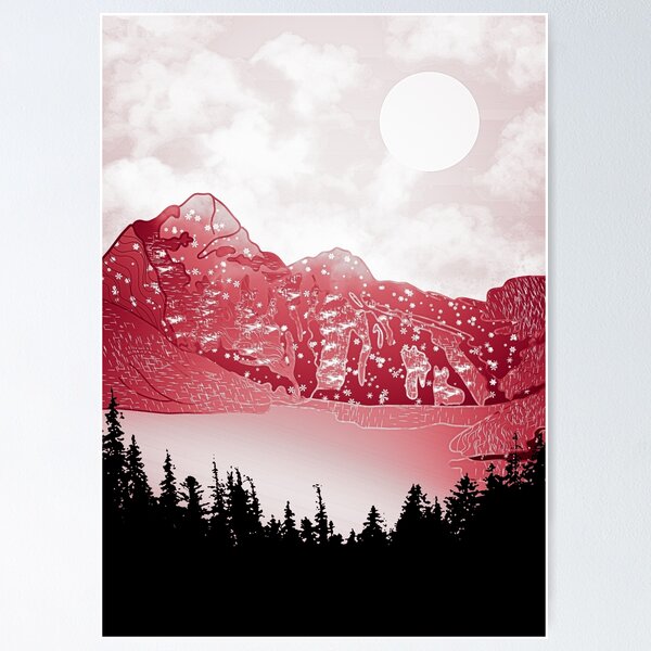 Item preview, Red landcspe designed and sold by Catherine  Milchard.