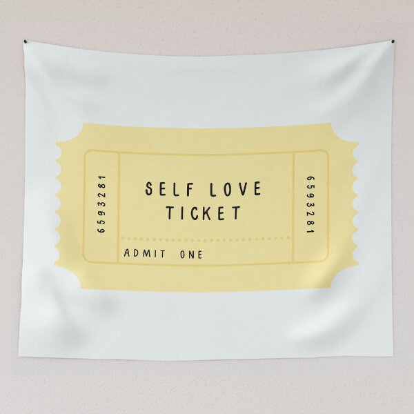 Item preview, Yellow Self Love Ticket designed and sold by alwayselle.