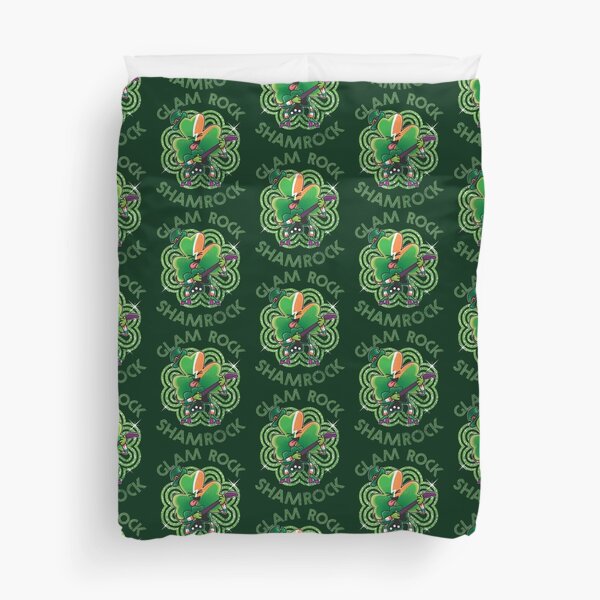 Item preview, GLAM ROCK SHAMROCK - Funny St Patricks Day / St Paddys Day designed and sold by JinxWhaleDesign.