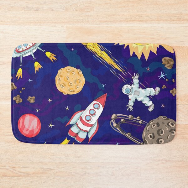 Item preview, Cosmonaut and rocket in space designed and sold by Cocodek.