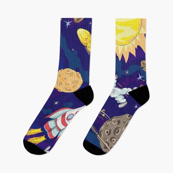 Item preview, Cosmonaut and rocket in space designed and sold by Cocodek.