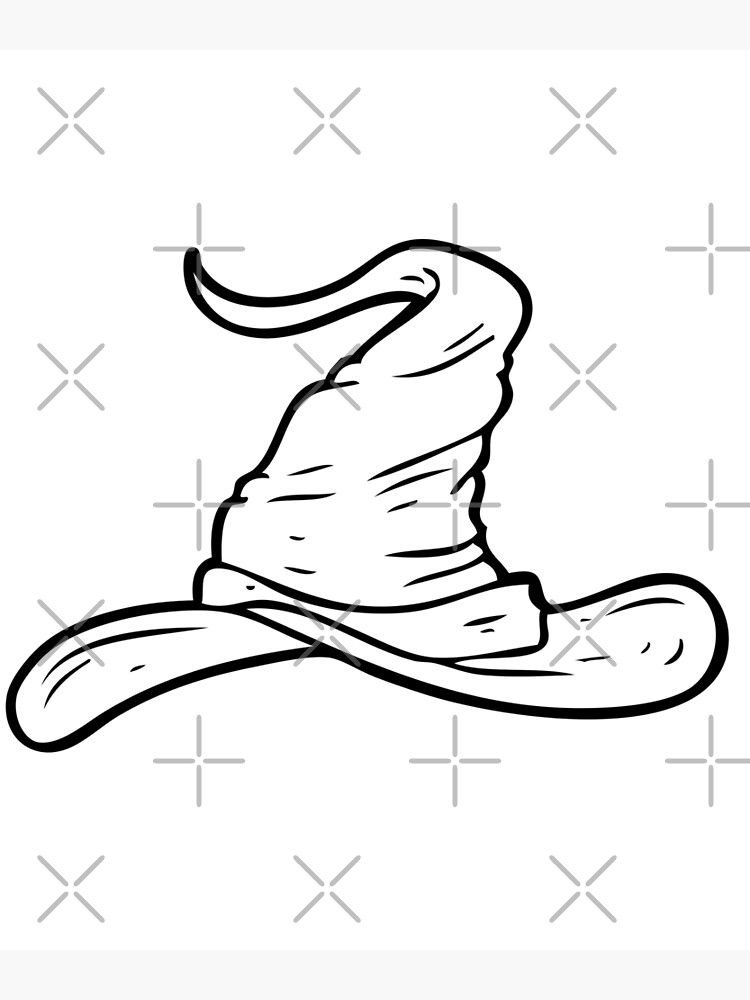 "White Magic Hat" Poster by TreatOrTrick Redbubble