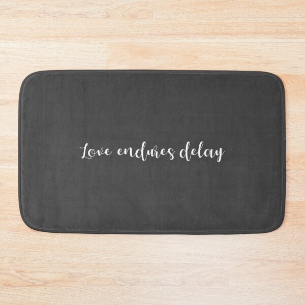 Item preview, Love Endures Delay inspirational three word quote designed and sold by flexycreatives.