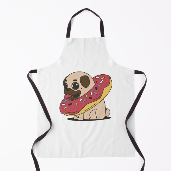 Item preview, Pug with donut designed and sold by Sara-Miyano.