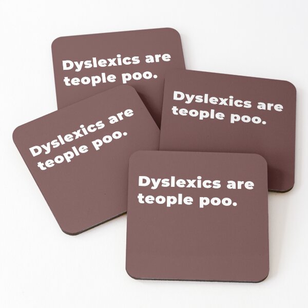 Item preview, Dyslexics are teople poo. designed and sold by Aristorat.