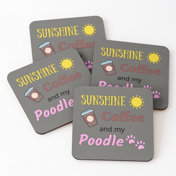 Item preview, Sunshine Coffee and my Poodle designed and sold by TommysShop.