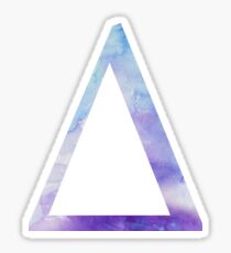 Delta Blue Watercolor Letter Sticker