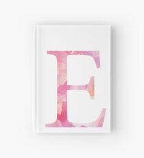 Epsilon Pink Watercolor Letter Hardcover Journal