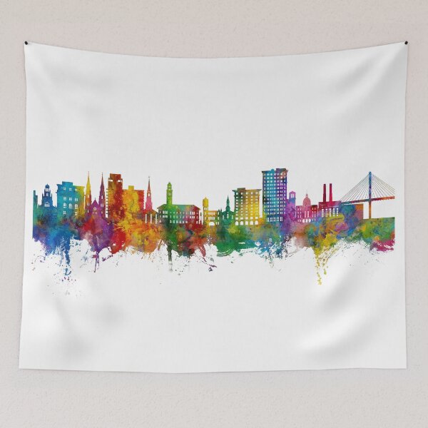 Artikelvorschau, Skyline von Savannah, Georgia entworfen und verkauft von ArtPrints.