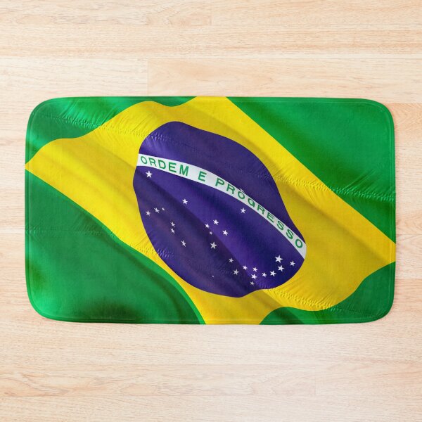 Item preview, Brazilian flag fluttering designed and sold by Oliveirallan.