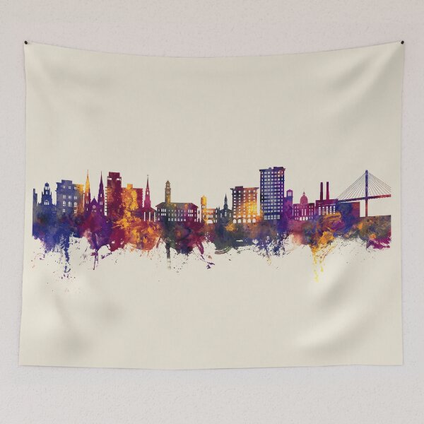 Aperçu de l'œuvre Savannah Georgia Skyline créée et vendue par ArtPrints.
